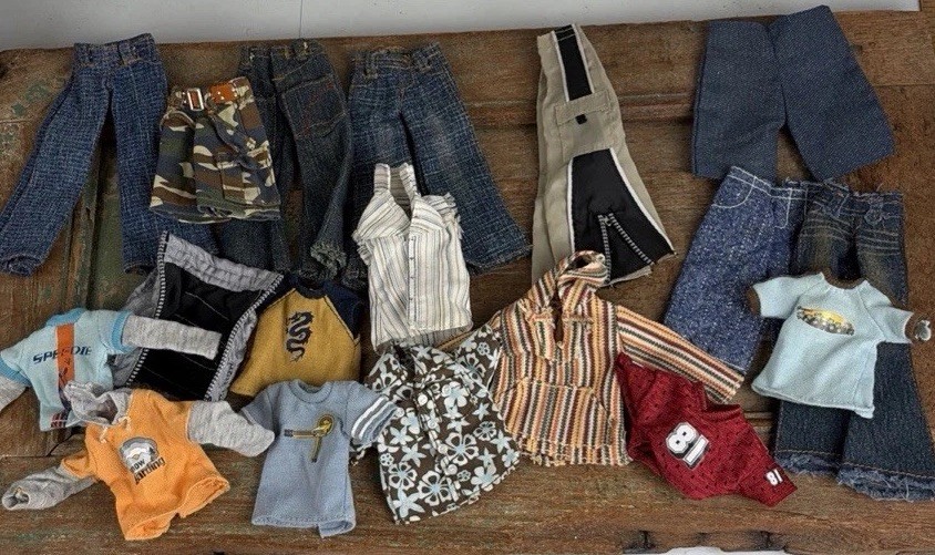 Vtg Bratz Boyz Boys Y2K Clothing LOT Pants Shirts Sweatshirts Ken Too?