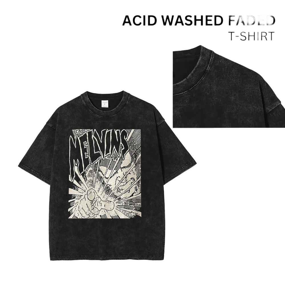 90s Vintage Acid Wash Rock Band T-Shirt Unisex Faded Style 102614  