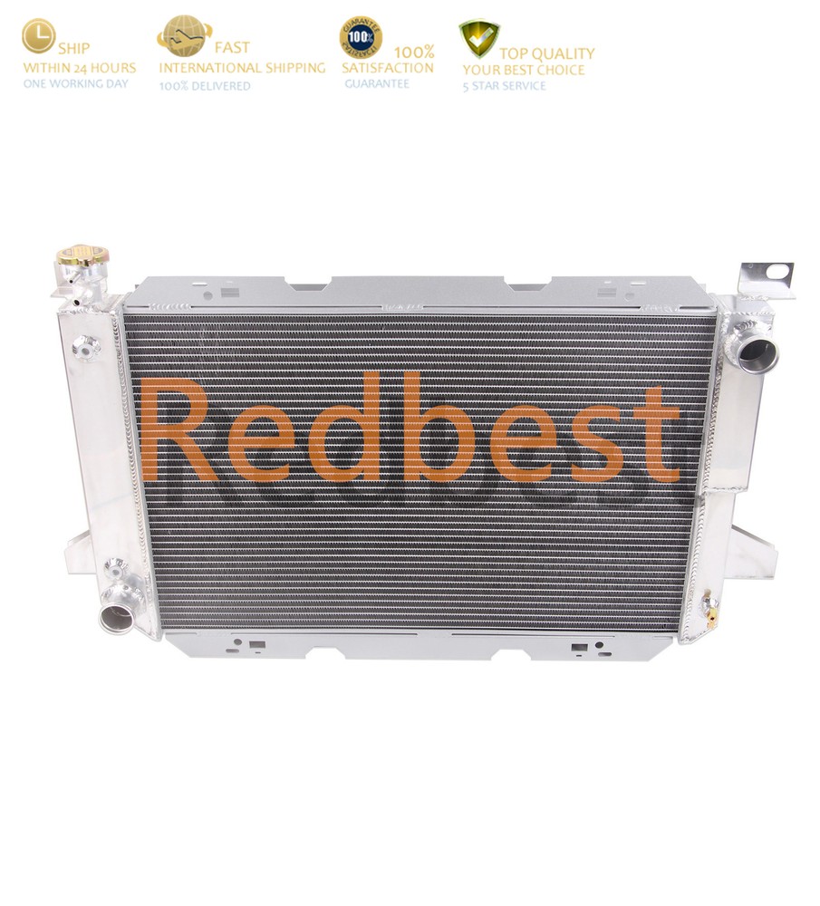 1451 3Row Aluminum Radiator For 1985-97 Ford F150 F250 F350 Bronco 5.0-5.8L 7.5L