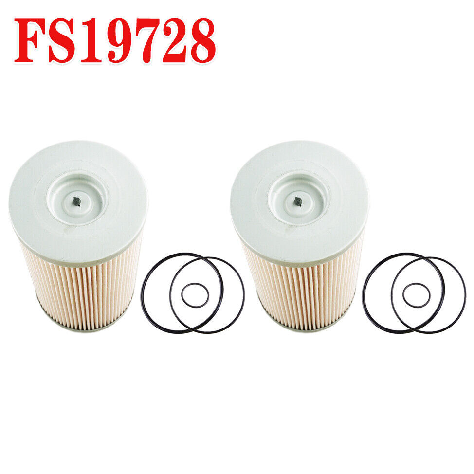 2pcs New Fuel Water Separator Fuel Filter Kit Fit For Cummins ISX FS19728
