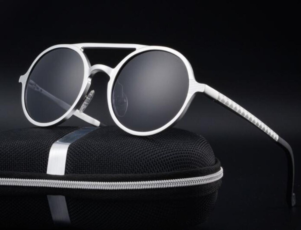 Vintage Retro Aluminum Sunglasses with Polarized UV400 Lenses