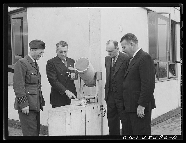 Photo:Washington DC National Airport U.S. Weather Bureau Station 1943 Men