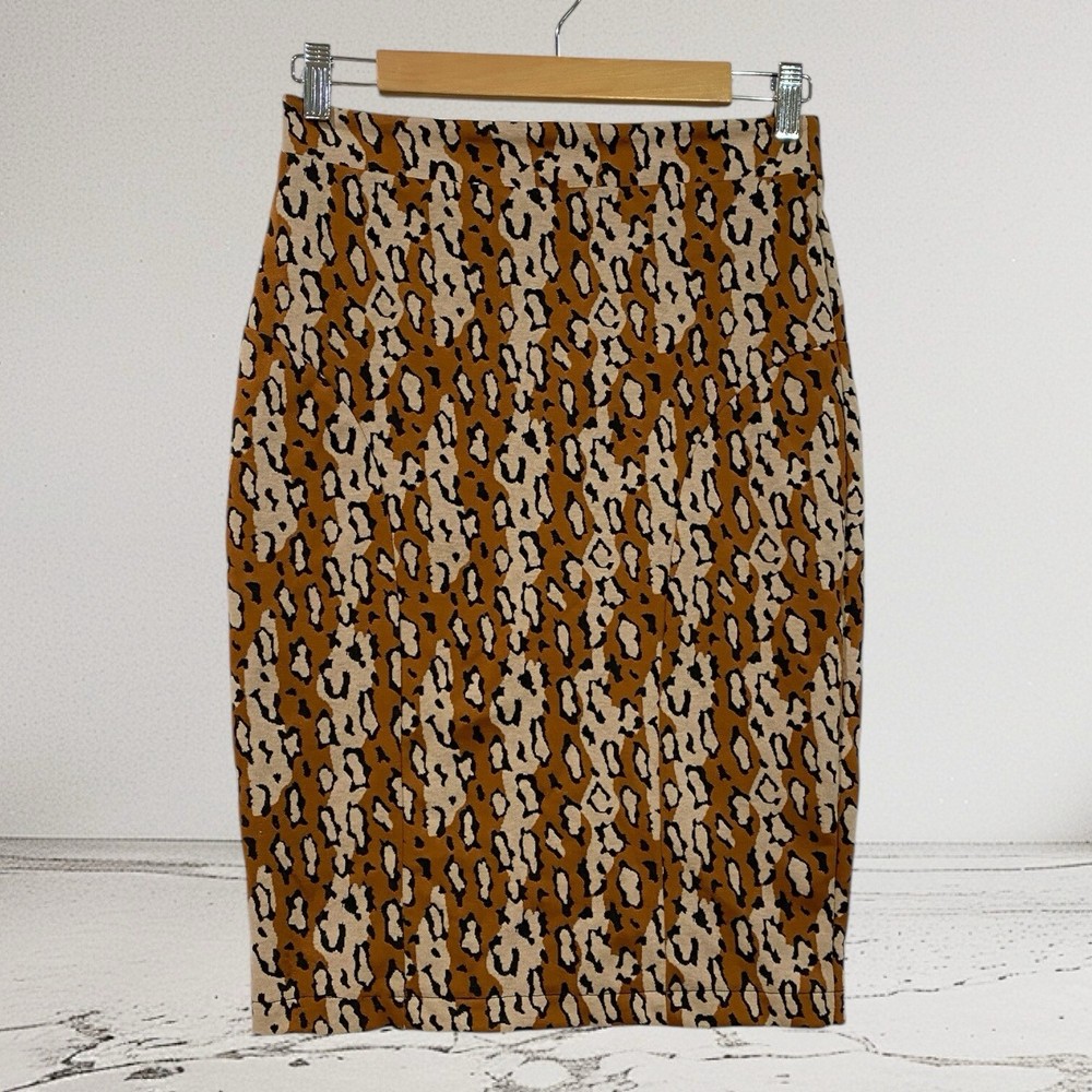 Maeve By Anthropologie Animal Print Pencil Skirt Women’s Small Soft Stretch Knit