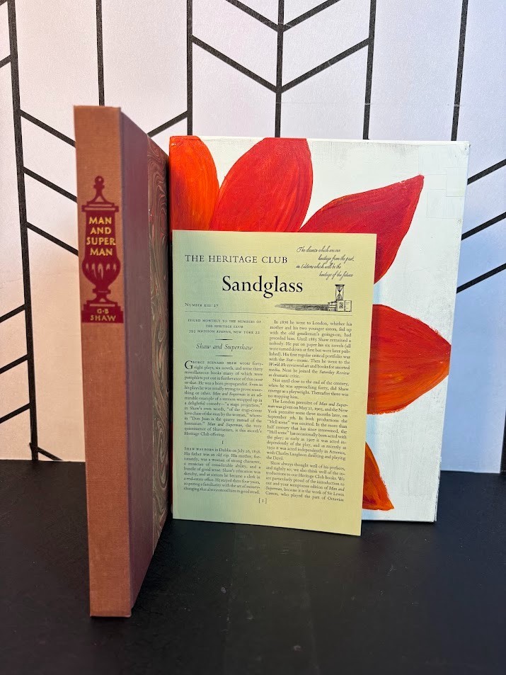 Man and Superman Heritage Club 1962 Hardcover with Sandglass Painted Slipcase