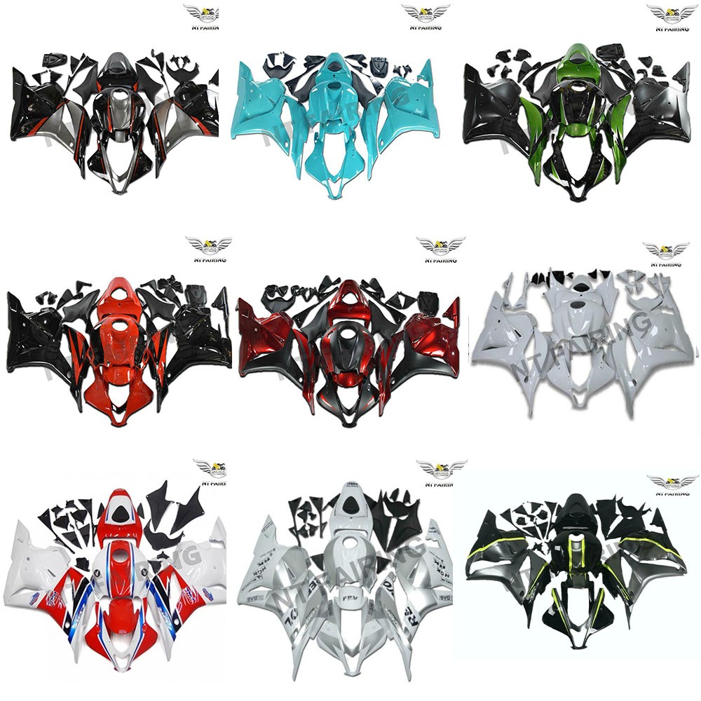 NTU US Stock Injection Fairing kit Fit for HONDA 2009-2012 CBR600RR Gray Black