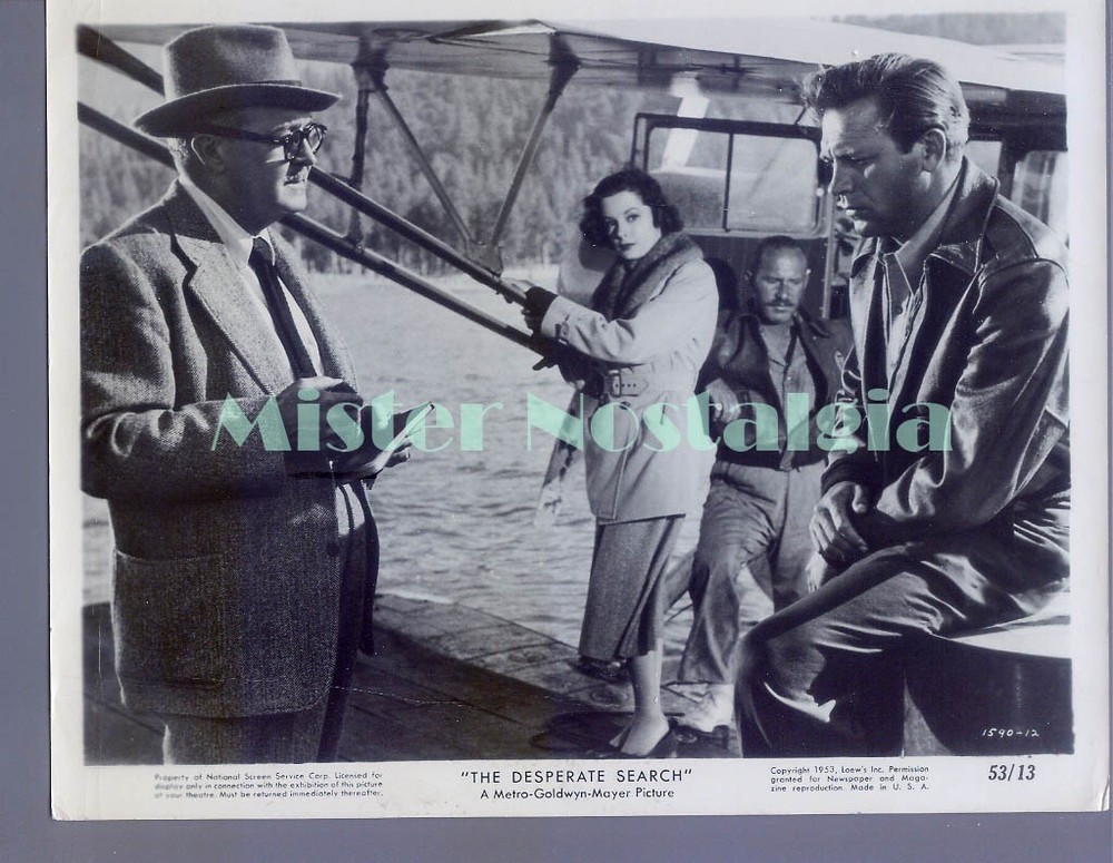 Vintage Photo 1952 Howard Keel Jane Greer in The Desperate Search