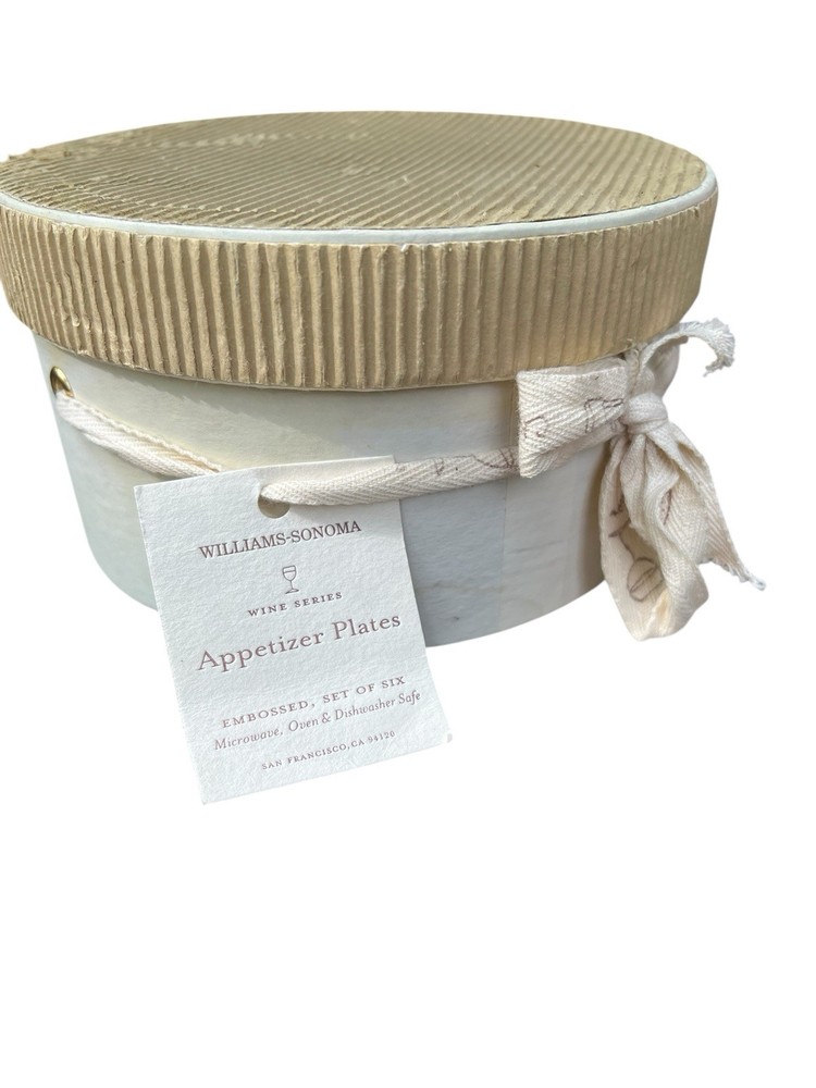 Williams Sonoma 6-Piece Cheese and Charcuterie Appetizer Plates Set