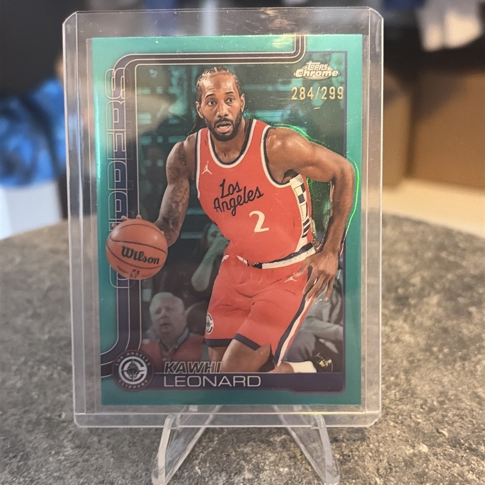 2025-26 Topps Chrome - Kawhi Leonard #44 Teal Refractor /299