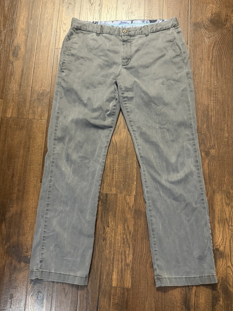 Tommy Bahama Boracay Island Chino Pants Men’s 35x32 Flat Front Stretch Soft Boho