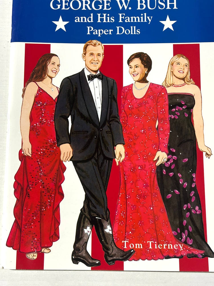 Paper Doll Book UNUSED First Family George Bush President Tierney