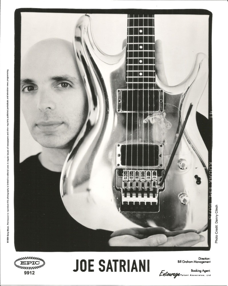JOE SATRIANI Rare 1999 PROMO PRESS PUBLICITY 8x10 PHOTO PICTURE for Engines CD