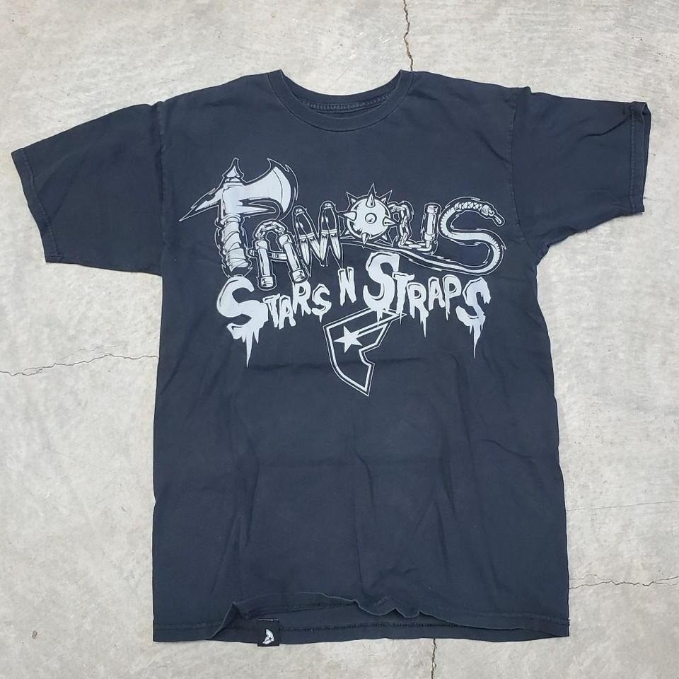 Travis Barker Almost Famous Stars and Straps Front and Back Graphic T-Shirt