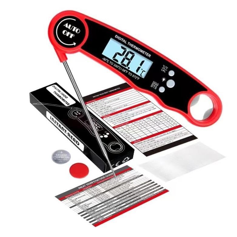 High Precision Digital Meat Thermometer,LCD Display Screen,Waterproof Ultra