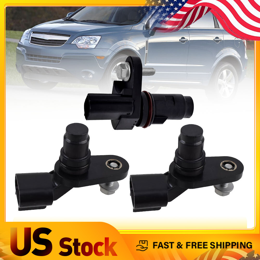 Camshaft &Crankshaft Position Sensor Kit For GM Saab Saturn 2007-16 L4 17 2.4L