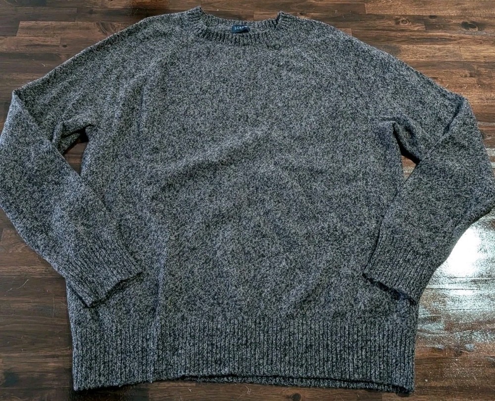J. Crew Men's Gray Crewneck Sweater In supersoft Lambs Wool Blend AA027 Size L