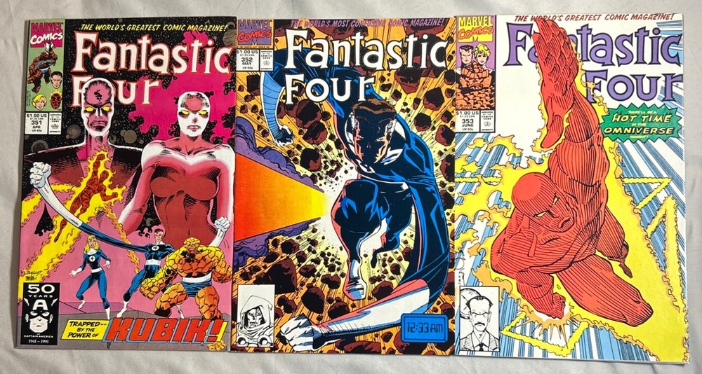 Fantastic Four # 351-353 Marvel Comics (1991)