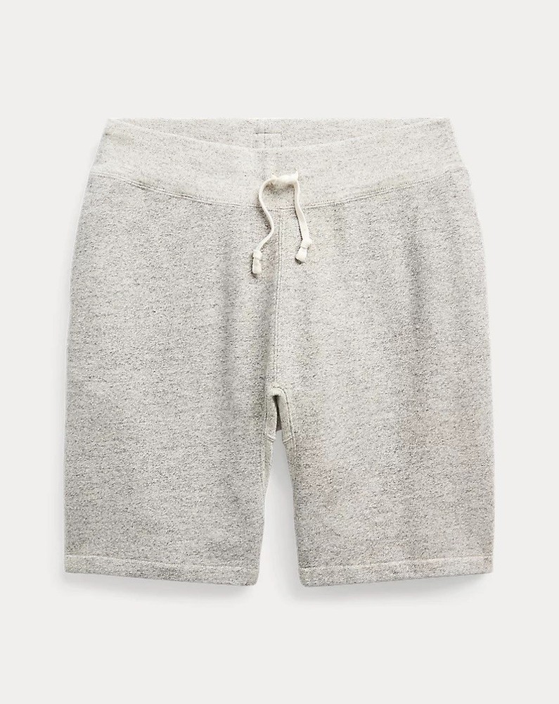 Double RL Ralph Lauren Heather Gray Cotton Blend Sweat Shorts BNWT Rare RRL $225