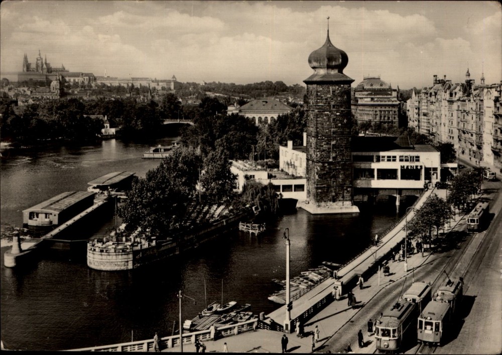 RPPC View Prague Bohemia Czech Republic vintage postcard y411