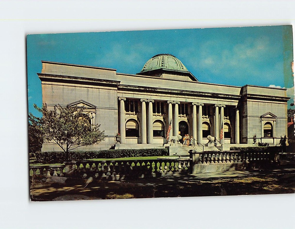 Postcard Roswell P. Flower Memorial Library Watertown NY USA