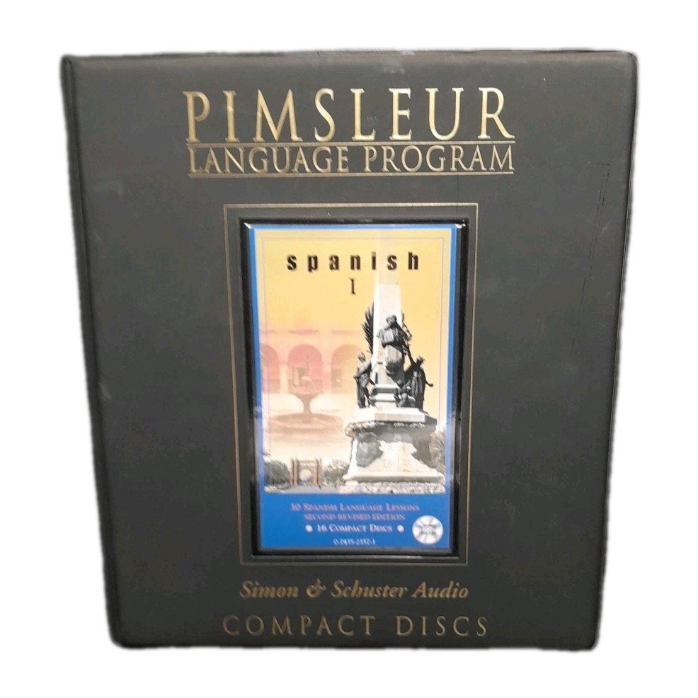 Simon Schuster's Pimsleur Spanish I Second Revised Edition 16 CD Set 30 Lessons
