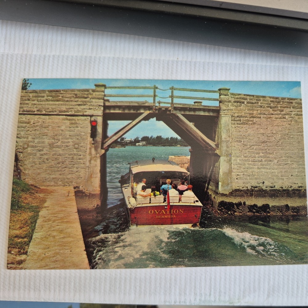 Somerset Bridge Bermuda Vintage Postcard