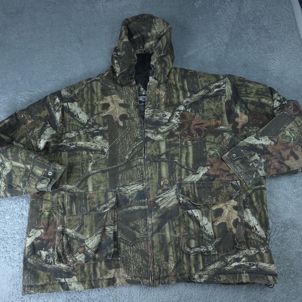Mossy Oak Jacket Mens 3XL Green Camo Break-Up Infinity Hooded Insulated Parka