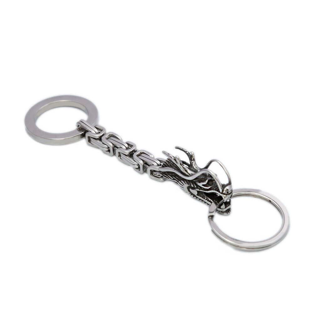 Ti Steel Faucet Keychain Men's Waist Unique Key Pendant  Ring Creative Gift