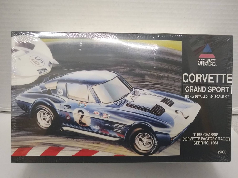 Accurate Miniatures #5000 Corvette Grand Sport 1/24 Scale Plastic Model Kit-image