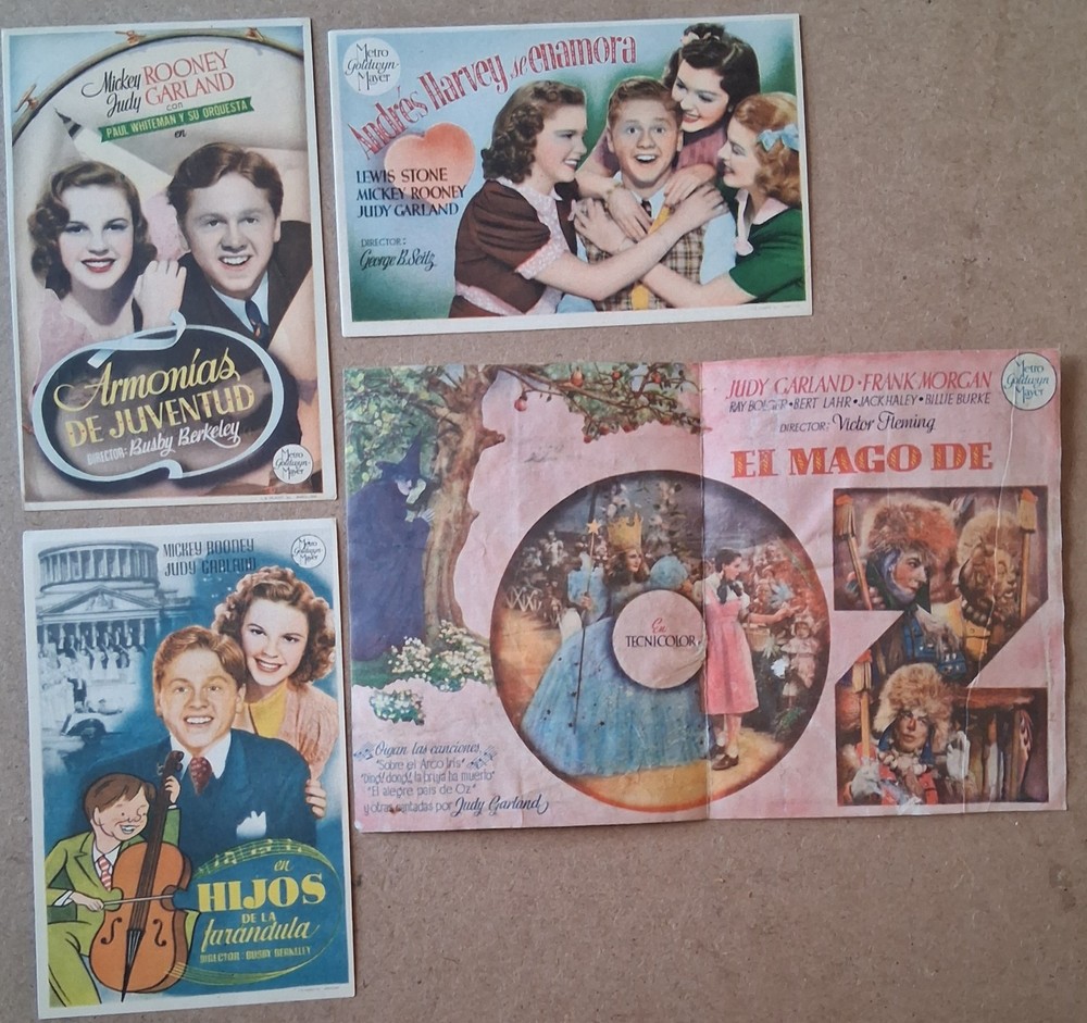 Lot of  Vintage  Collection  JUDY GARLAND   Original  PHOTO  FLYERS  Sheet MUSIC