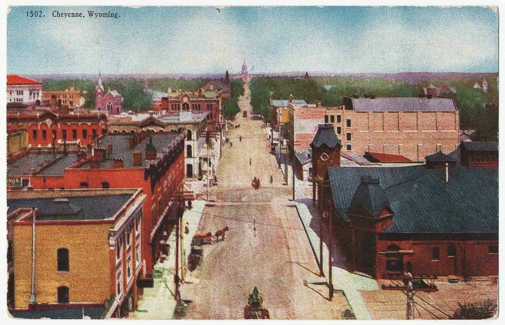 Birdseye View of Cheyenne, Wyoming c1910