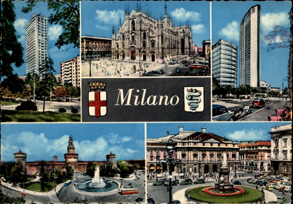 Milan Lombardy Italy vintage postcard p171
