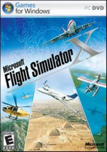 MS Flight Simulator X + Manual PC DVD pilot aircrafts air plane simulation game!