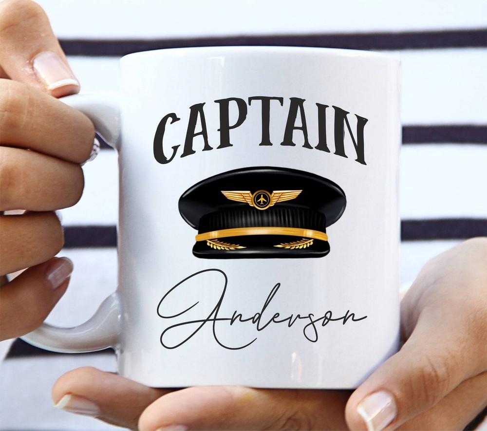 Pilot Mug Pilot Gift Custom Captain Mug Personalized Pilot Mug Co Pilot Gift
