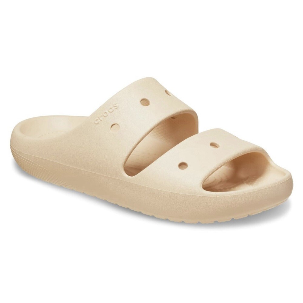 Crocs Classic Sandal V2 Shiitake Beige 2 Straps Shoes Womens Size 7 - Mens 5 NEW