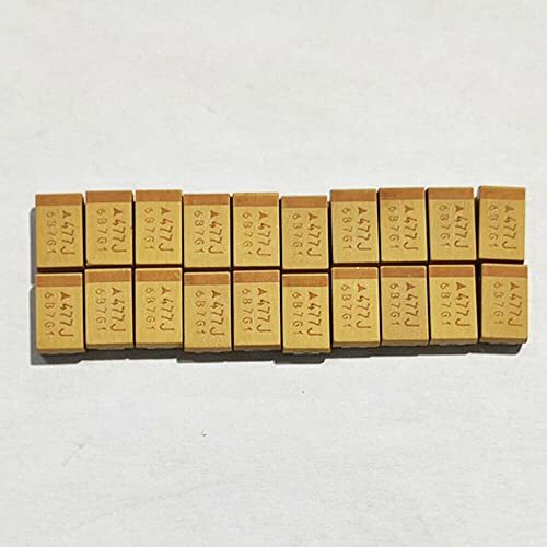 Tantalum Capacitor 477J 6.3V 470uF Type D SMD 7343 10% Mount Surface 20PCS