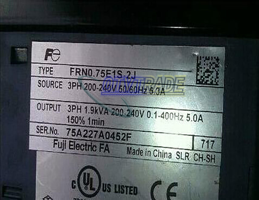1PCS FUJI Inverter FRN0.75E1S-2J 220V-0.75KW USED tested USED