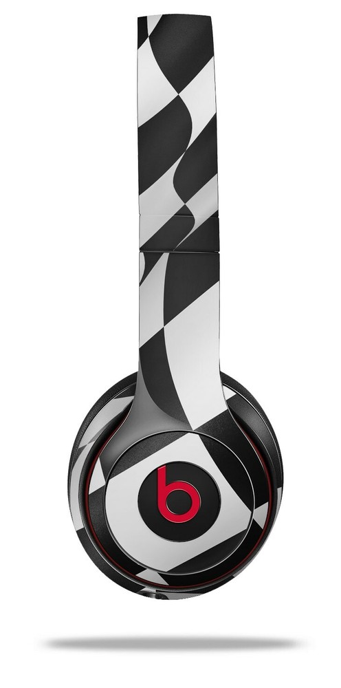 Skin Beats Solo 2 3 Checkered Racing Flag Wireless Headphones NOT INCLUDED