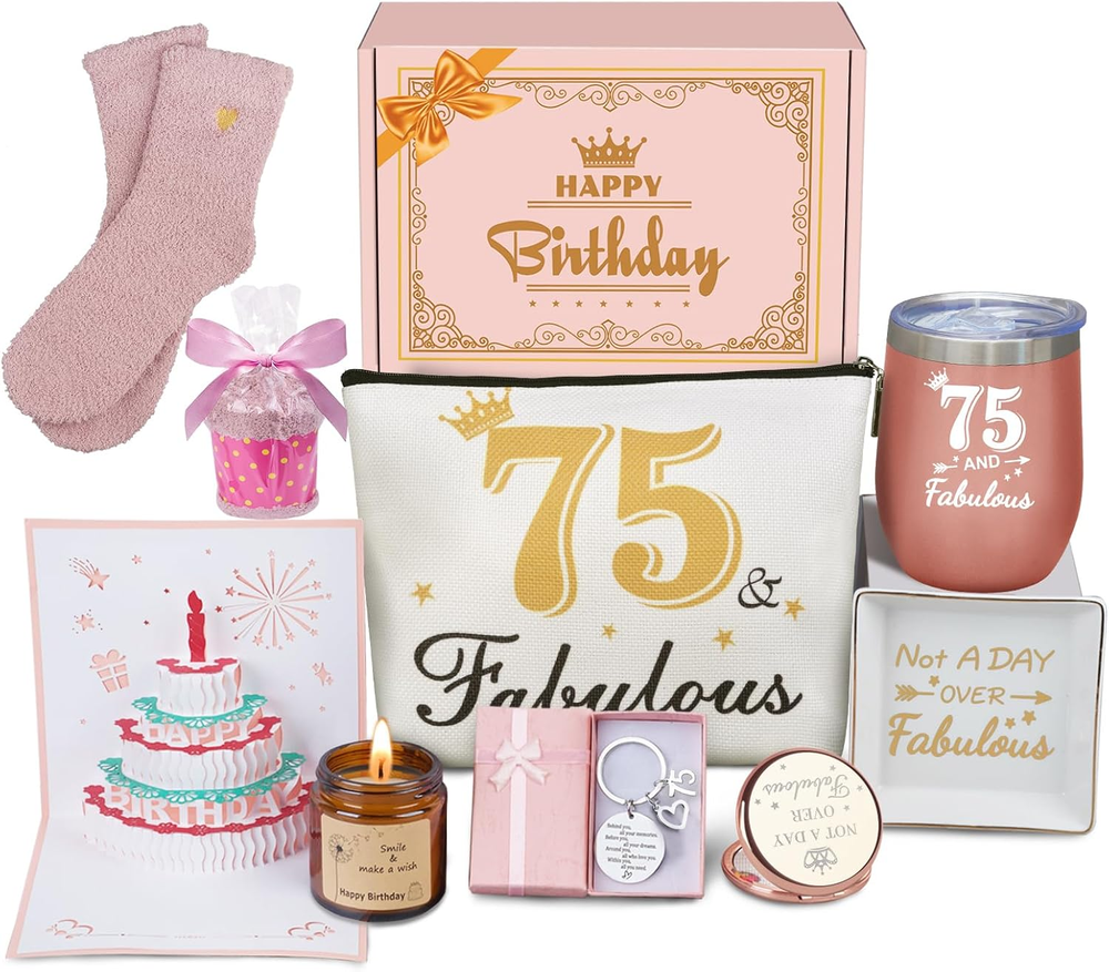 75Th Birthday Gifts for Women, Happy 75Th Birthday Gifts for Her Best Friend Mom