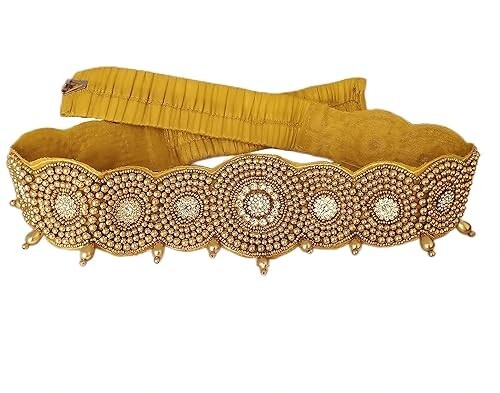 Traditional Maggam Work Saree Waist Belt Stretchable Sontada Patti Vadanam