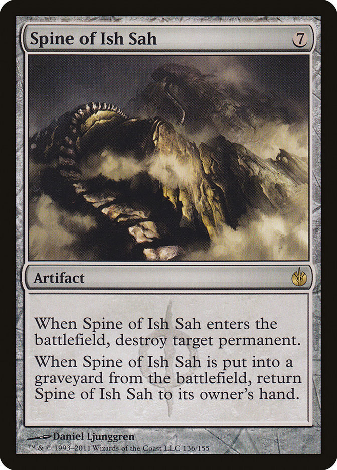 MTG Magic the Gathering Spine of Ish Sah (136/161) Mirrodin Besieged HP