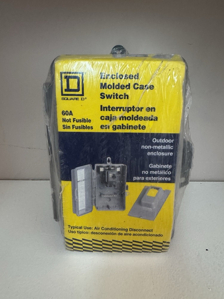 Square D QO200TRNM Outdoor 60A 240V 2-Pole Non-Fusible AC Disconnect New