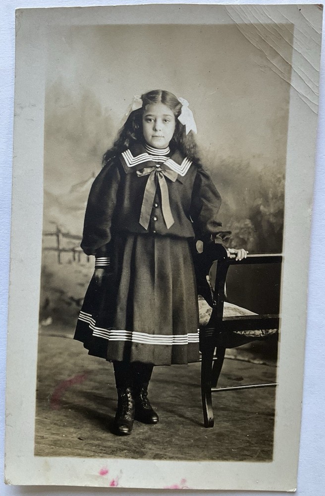 RPPC Real Photo Postcard - Portrait Of Young Girl, Boissevain, Manitoba, Canada