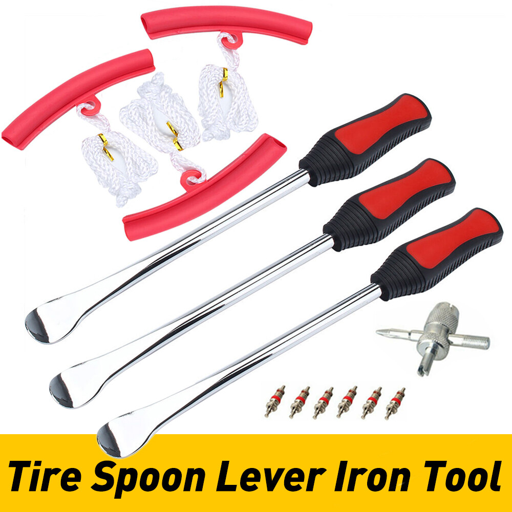 Motorcycle Bike Iron Tire Spoon Repair Tire Lever Change Tool Rim Protectors