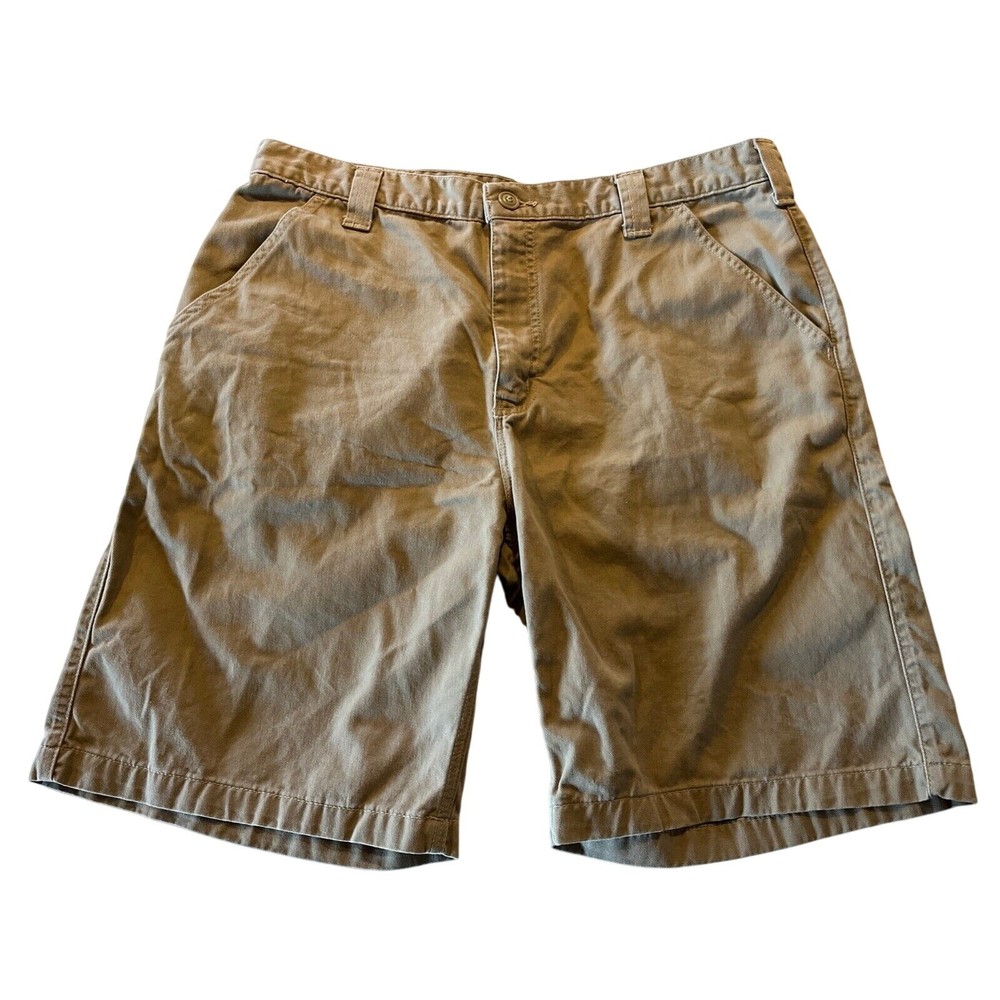 Carhartt Canvas Shorts Men’s 36 Brown Relaxed Workwear Travel Outdoor EUC Travel