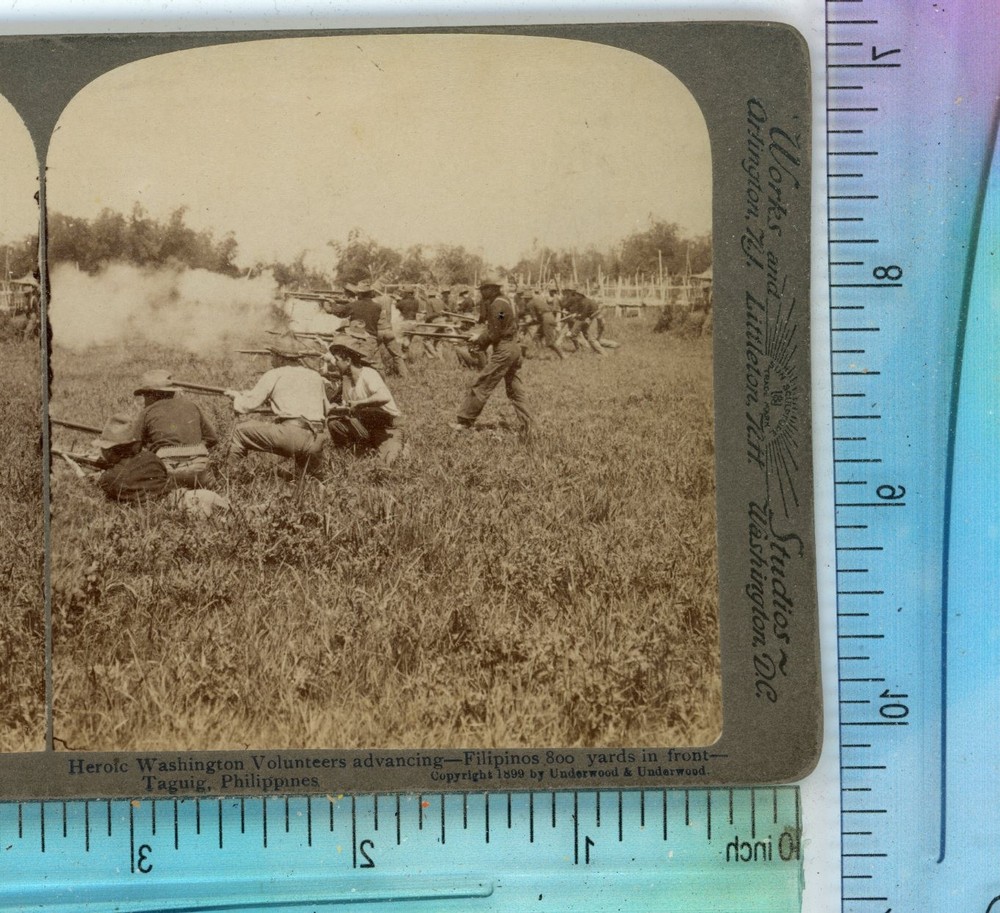 Washington Volunteers Taguig Philippines Underwood Stereoview