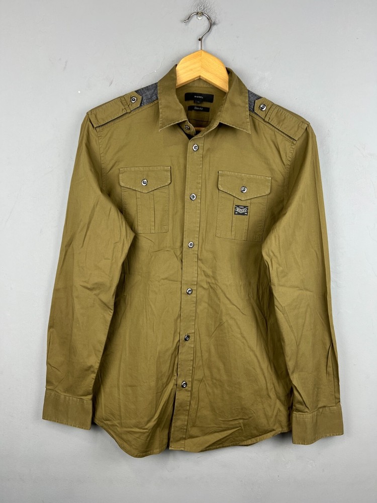 Diesel Mens Shirt Olive size S