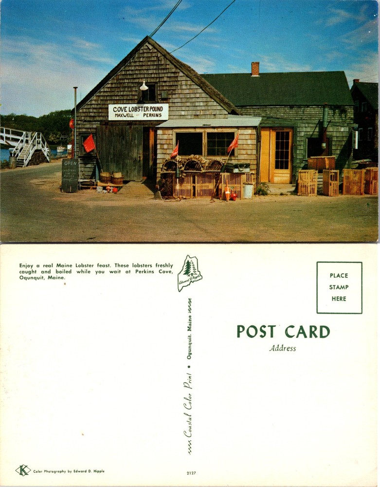Cove Lobster Pound Perkins Cove Ogunquit Maine Postcard
