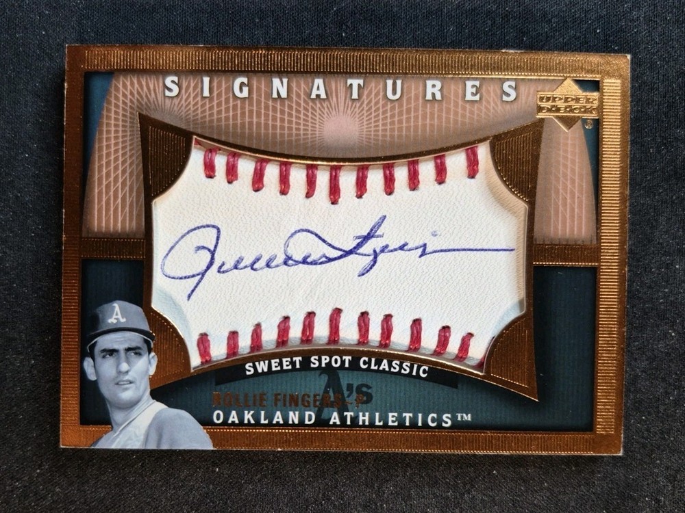 2005 Sweet Spot Classic Signatures Rollie Fingers AUTOGRAPH A's HOF