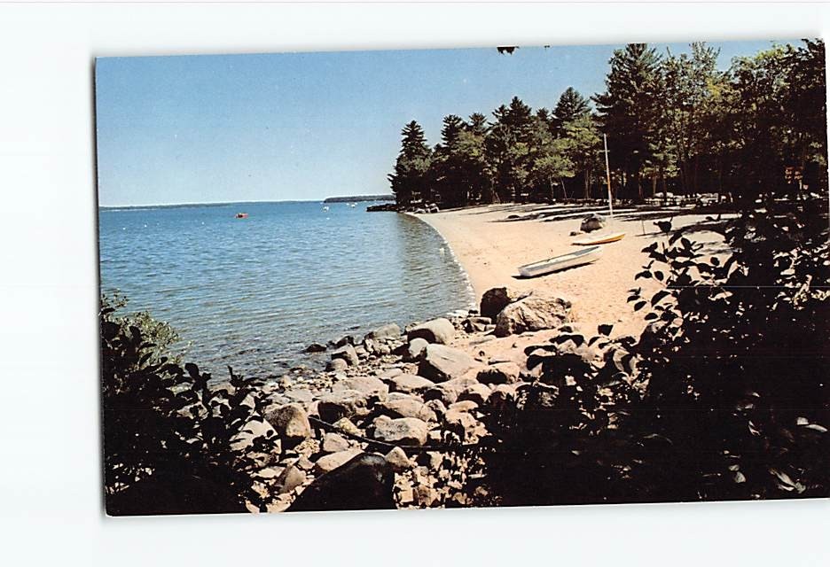 Postcard Sebago Lake Maine USA