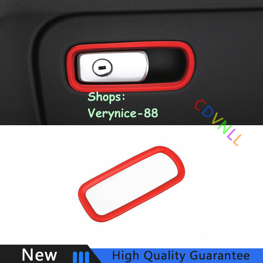 For Porsche Cayenne 2018-2022 Bright Red Co-Pilot Storage Box Handle Bowl Trim
